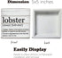Dumyum 5 5 Inches Lobster Definition Decor Lobster Definition Wooden Box Sign Rustic Desk Decorative Wooden Sign Home