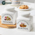 17 oz Set 2, HOMBENE Kitchen Canisters Ceramic Containers, Food Storage Jar with Airtight Lids, Containers Jar
