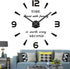 VANGOLD Oversized Wall Clock, Decorative Wall Clocks for Living Room Decor, Battery Operated, Black