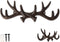 Comfify Vintage Cast Iron Deer Antlers Wall Mounted Hooks, Antique Finish, Rust Brown