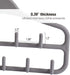 ELONG HOME 2 Pack Belt Hanger, Gray Sturdy Organizer with 360 Degree Swivel, 11 Large Hooks for Closet