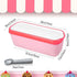 KisSealed 4 Pack Tubs,1.5 Ice Cream Containers,Reusable Homemade Ice Cream Qt Storage Freezer Ice Cream Container