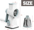 GORCI 3 Cheese Grater Cheese Shredder with Interchangeable Blades, Rotary Cheese Grater Manual Vegetable Slicer