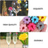 UPKOCH Flower Glass Markers Glass Drink Markers 16pcs Floral Wine Flower Wine Charms Flower Drink Markers Wine Glass Charms Charms Silicone Flower Party Drink Charms Martini Glasses