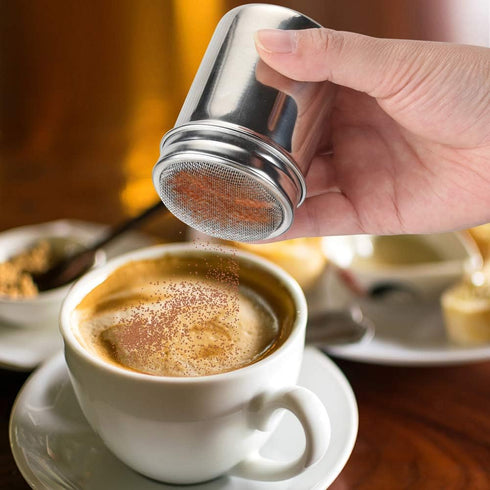 Accmor 6 1 Pack Powdered Sugar Shaker Duster, Cinnamon Shaker Flour Shaker Sifter, Fine Mesh Stainless Steel Dredge
