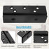2 Pcs Bed Frame Bed Post Double Hook Slot Bracket, Heavy Duty Bed Hardware Plate Attachment for Wooden Bed, Black