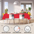 D&Z Disposable Plastic Table Cloth, 12 Pack Red Rectangle Tablecloth, 54 x 108 Inch for Party, Picnic