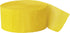 Yellow Crepe Paper Roll Streamer, 81 ft, Perfect for Parties & Events