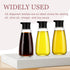 EQUNROY 1 9.6 oz Pcs Glass Soy Sauce Dispenser Bottle - Cruet for Olive Oil, Vinegar, BBQ Kitchen Cooking - Leak-Proof