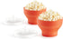 Lékué Mini Microwave Popcorn Maker, Set of 2, Red