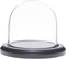 Plymor Glass Display Dome Cloche 3" x 3" (Black MDF Wood Base)