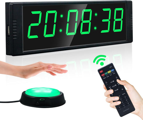 YZ Gym Clock for Home Gym with Start/Stop Button, Interval Timer for