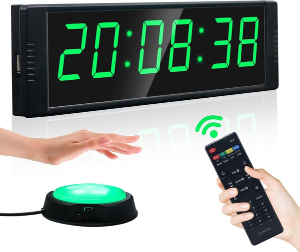 YZ Gym Clock for Home Gym with Start/Stop Button, Interval Timer for