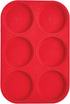 Mrs. Anderson's Baking Non-Stick 6-Cup Muffin Top Pan - European-Grade Silicone