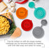 Sophico Small Salt and Pepper Shakers Set - 4.5oz Mini Spice Shaker with Moisture Proof Silicone Lids (Mint & Grey)