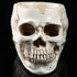 NUOBESTY 2Pcs Halloween Skull Figurines Bowl - Resin Flower Pot Planter Collectible Human Skeleton Statue Ornament