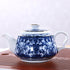 Alipis Porcelain Teapot, Blue and White Tea Pot Chinoiserie Chinese Teapot With Strainer Hole Vintage Flower Coffee Pot Pitcher For Kung Fu Tea Loose Leaf Blooming Tea by Alipis
