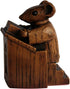 Church Mouse Statue, Wooden Church Mouse in The Pulpit Collectible Figurine for Home and Office Decor