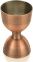 Barfly M37098ACP Heavy-Duty Straight Rim Bell Jigger, 25 ml x 50 ml, Antique Copper