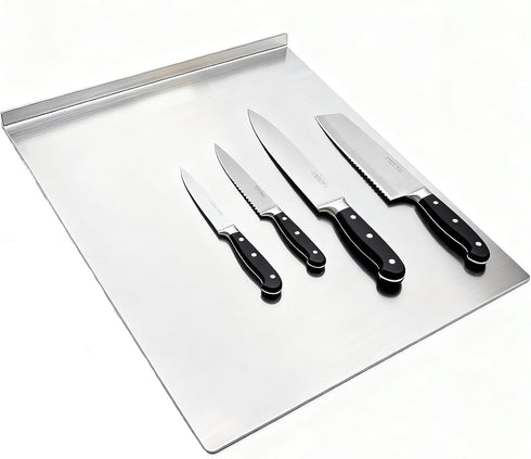 YICORIP (19.7 15.7 Stainless Steel Cutting Boards for The Kitchen, Suitable for Meat, Fruits, Vegetables, Bread