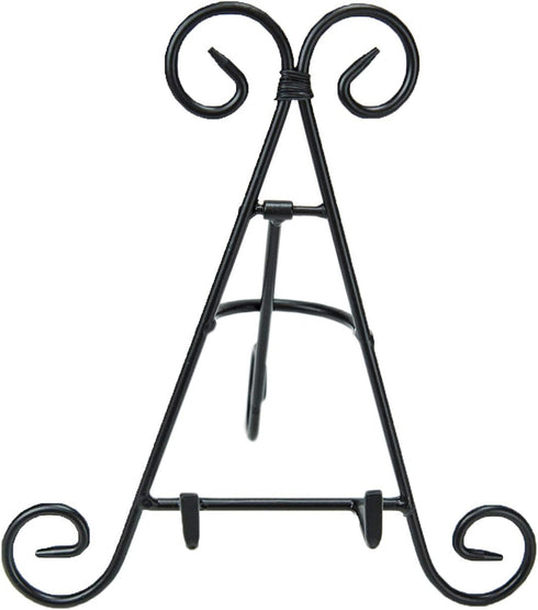 HUJI Sturdy Iron Display Stand Holder for Home Kitchen Decoration, Platters, Pictures, Frames, and Books