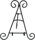 HUJI Sturdy Iron Display Stand Holder for Home Kitchen Decoration, Platters, Pictures, Frames, and Books