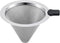 Small Size Pour Over Coffee Dripper, CAMPINGLIFE Reusable Stainless Steel Maker for 1-2 Cup (Silver)