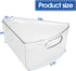 URALFA Lazy Susan Organizer Bins, Clear Turntable for Corner Kitchen Storage, 1/8 Wedge-BPA Free, 8 Pack