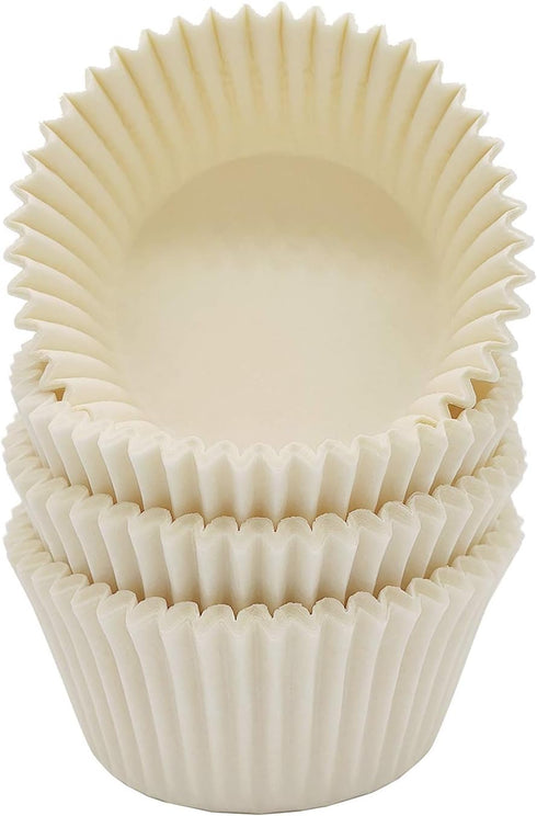 Premium White Standard Greaseproof Cupcake Liners, 100-Count Muffin Baking Cups for Wedding