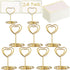 24 Pcs Mini Place Card Holders and 24 Pcs Place Cards with Gold Foil Border for Wedding, Birthday