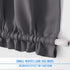 NICETOWN Grey French Door Curtains - Thermal Insulated Blackout Panel for Privacy, W54 x L72-Inch