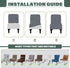 Buenanir Armless Armless Accent Chair Cover Stretch Jacquard Accent Chair Slipcover for Slipper Chair Without Arms