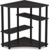 FURINNO Turn-N-Tube Space Saving Corner Desk, Espresso/Black