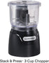 Hamilton Beach Electric Vegetable Chopper & Mini Food Processor, 3-Cup, 350 Watts, for Dicing, Black (72850)