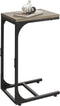 WLIVE C Shaped End Table, Small Couch Side Tables with Metal Frame,