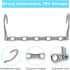 Space Saving Hangers, 10PCS Magic Hangers, 5 Holes Sturdy Plastic Clothes Organizer, Gray
