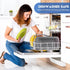 Collapsible Colander Kitchen Strainer, Extendable Food Drain Basket for Fruits, Vegetables, Noodles (Grey)