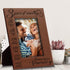 BELLA BUSTA Engraved Leather Picture Frame for 3 Years of Marriage, 5 x 7 Vertical (Rawhide)