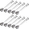 10 PCS Scoop with Clip, 2-in-1 Stainless Steel Coffee Scoop and Bag Clip for Measuring Coffee, Tea