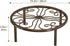 Chinpakden 10.24'' Brown Plant Stand Plant Holder - Short Flower Stand for Garden Courtyard, Heavy Duty Plant Rack