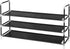 XSBAIHUO Shoe Rack - 3-Tier Non-Woven Stackable Shoe Shelves for Entryway, Closet, Bathroom
