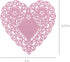 Hygloss Heart Doilies - 100 Pcs - 6-Inch Pink Paper Heart Shaped Doilies for Valentine Crafts