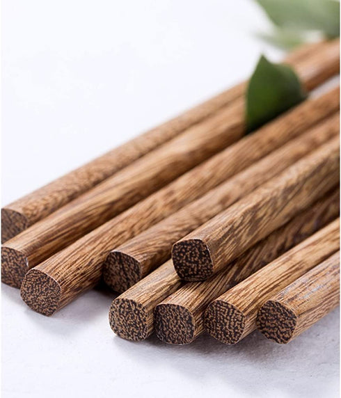 16.5 Inch Long Wooden Cooking Chopsticks, 10 Pairs for Hot Pot, Frying, Noodle Cooking