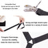 Adjustable Bed Sheet Holder Straps, 6 Way Cross Elastic Sheet Fasteners for Round and Square Mattresses