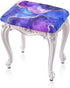 Marble Print Bar Stool Covers Set of 2 Stretch Stool Chair Covers