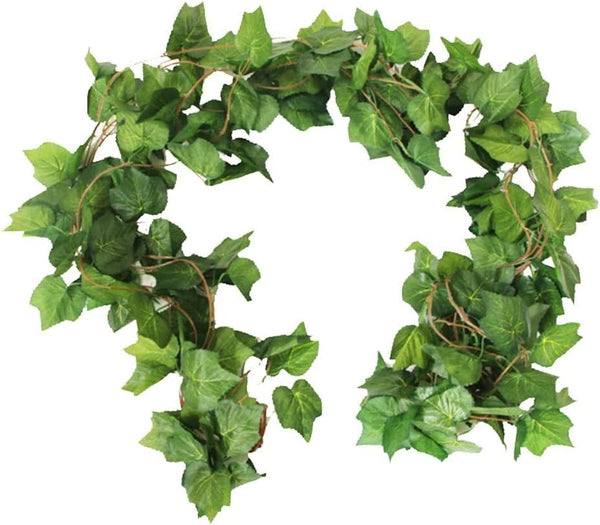 Elegant 38 Ft Autumn Artificial Grape Leaf Garland, 5 Strands for Fall Decor & Weddings