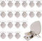 Marrywindix 20pcs Silver Suspender Clips Heart Shaped Metal Holder Clips for Mattress Pad Cover Sofa Cushion