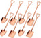 Rose Gold Fruit Dessert Shovel Spoons Set, 8pcs Stainless Steel Dinner Tea Spoons for Dessert Coffee Ice Cream Fruit Cake for Home Kitchen Restaurant