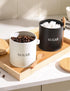 17oz Countertop AISBUGUR Sugar Bowl with Lid and Spoon: Metal Sugar Container - Airtight Food Sugar Jar - Coffee Bar