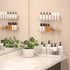 NIUBEE Wall Mounted Spice Rack Organizer, 3 Pack Clear Acrylic Shelf Storage Holder for Kitchen Pantry